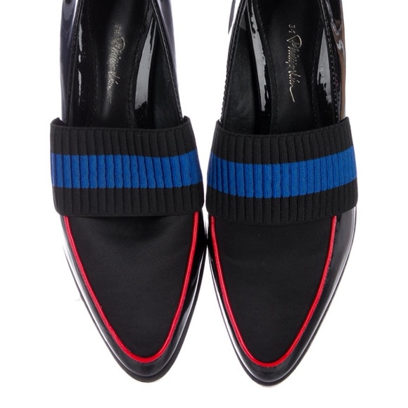 3.1 Phillip Lim patent pointed-toe oxfords size 7 - Picture 3 of 5